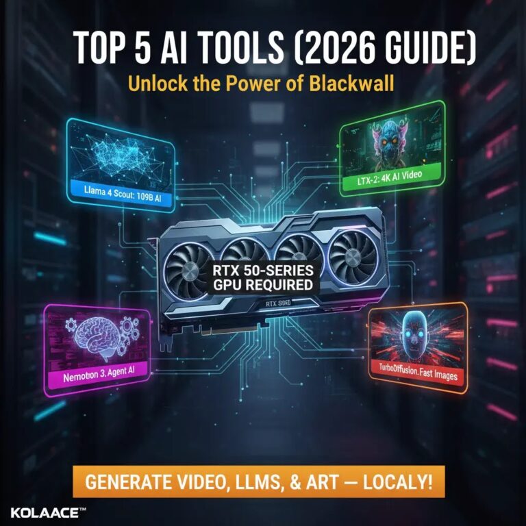 Top 5 AI Tools That Require an RTX 50-Series GPU (2026 Guide)