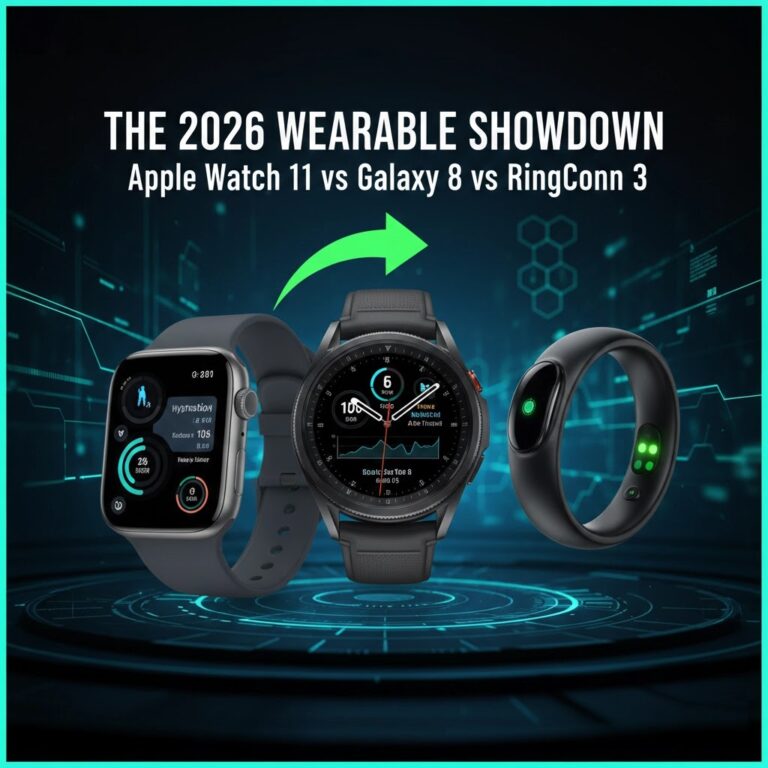 Apple Watch Series 11 vs. Galaxy Watch 8 vs. RingConn Gen 3: The 2026 Wearable Showdown