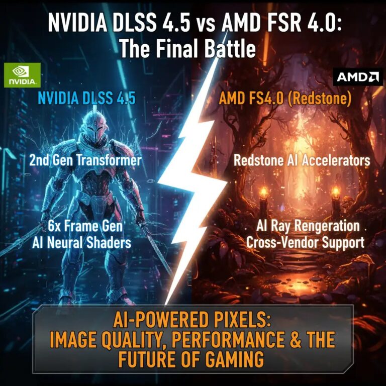 NVIDIA DLSS 4.5 vs AMD FSR 4.0: The Final Battle for AI Upscaling