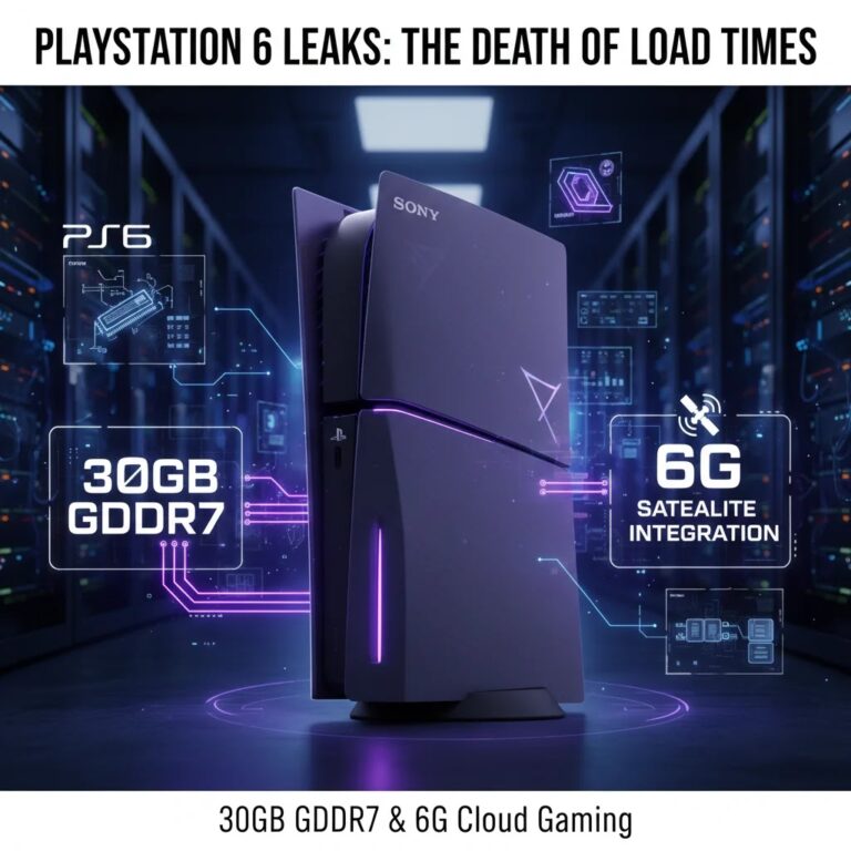 Sony PlayStation 6 Leaks: 30GB GDDR7 RAM, 6G Integration, and the Death of Load Times