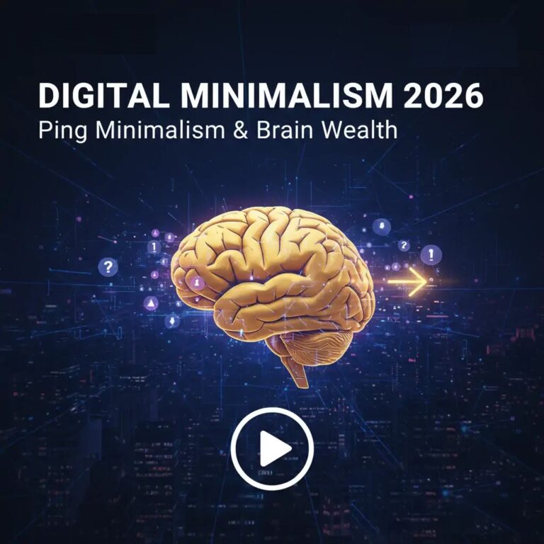 Digital Minimalism 2026: The KOLAACE™ Guide to Ping Minimalism & Brain Wealth