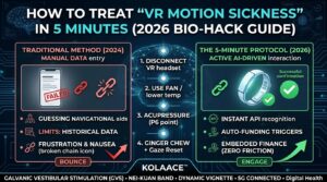 How to Treat “VR Motion Sickness” in 5 Minutes: The 2026 Bio-Hack Guide