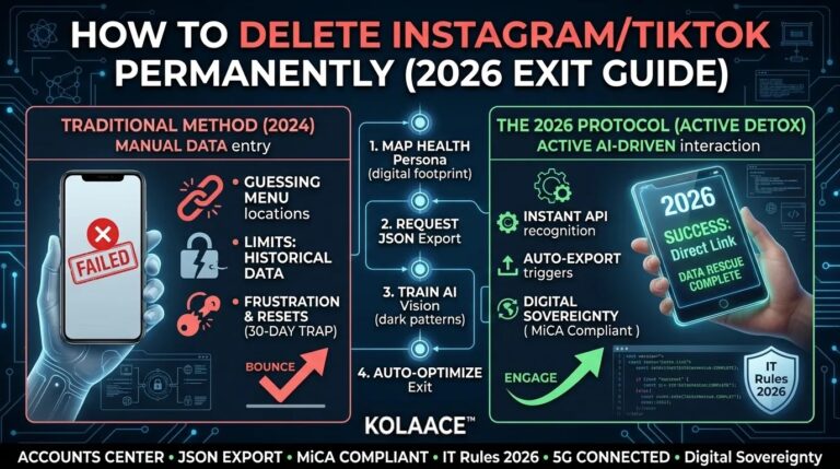 How to Delete Your Instagram/TikTok Account Permanently: 2026 Exit Guide